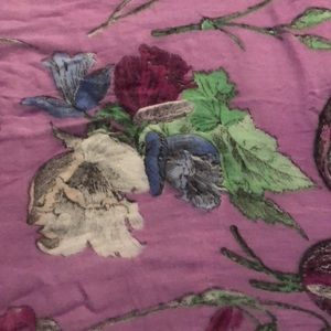 Purple flowered scarf